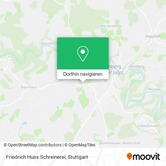 Friedrich Huss Schreinerei Karte