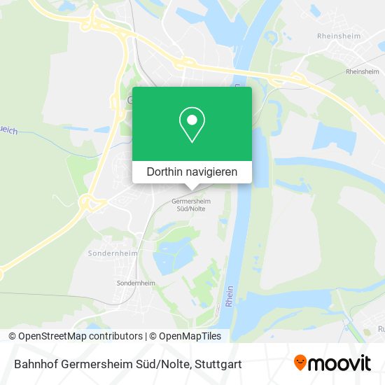 Bahnhof Germersheim Süd/Nolte Karte
