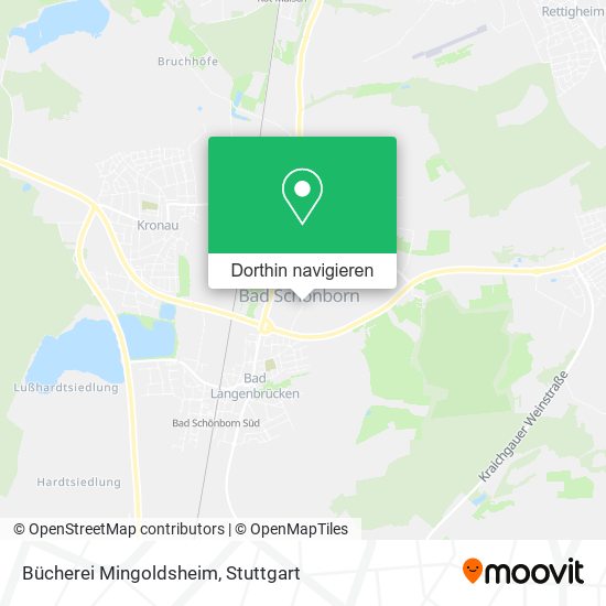 Bücherei Mingoldsheim Karte