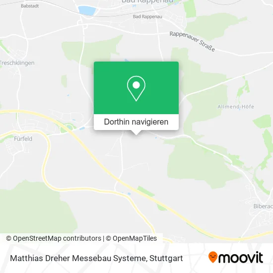 Matthias Dreher Messebau Systeme Karte