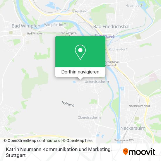 Katrin Neumann Kommunikation und Marketing Karte