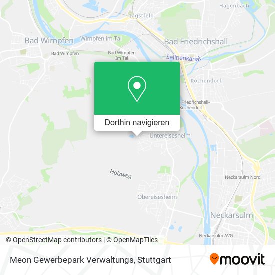 Meon Gewerbepark Verwaltungs Karte