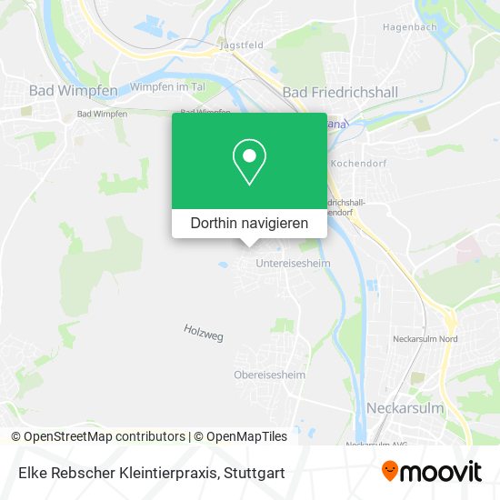 Elke Rebscher Kleintierpraxis Karte