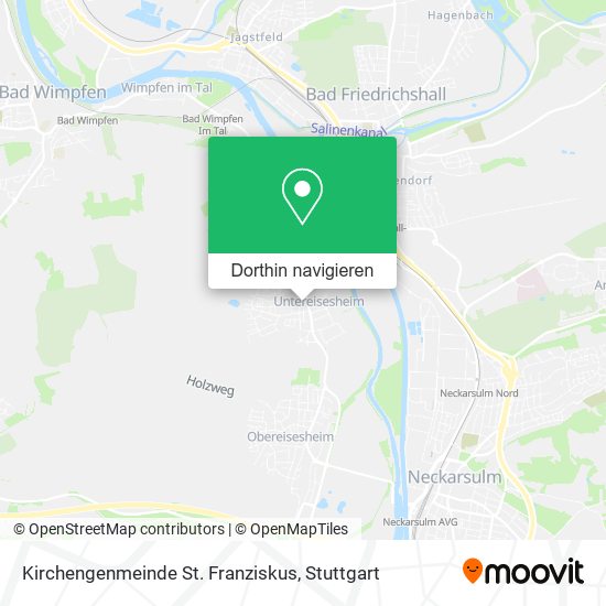 Kirchengenmeinde St. Franziskus Karte