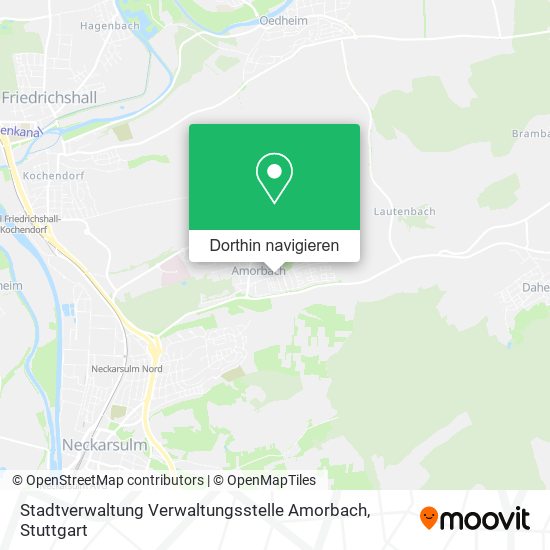 Stadtverwaltung Verwaltungsstelle Amorbach Karte