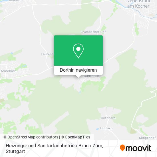 Heizungs- und Sanitärfachbetrieb Bruno Zürn Karte