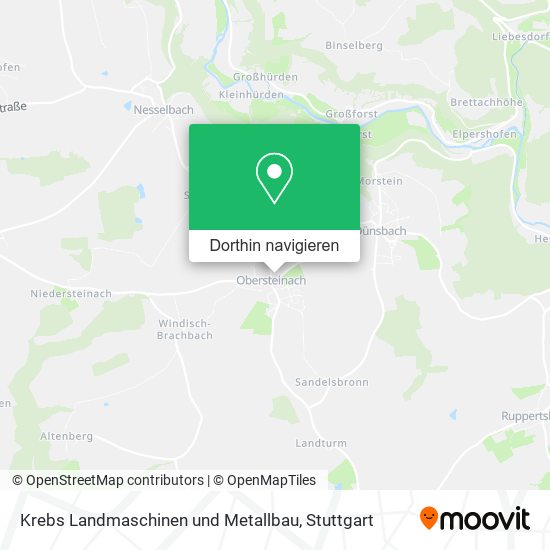 Krebs Landmaschinen und Metallbau Karte