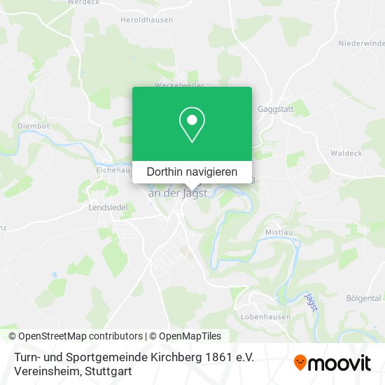 Turn- und Sportgemeinde Kirchberg 1861 e.V. Vereinsheim Karte