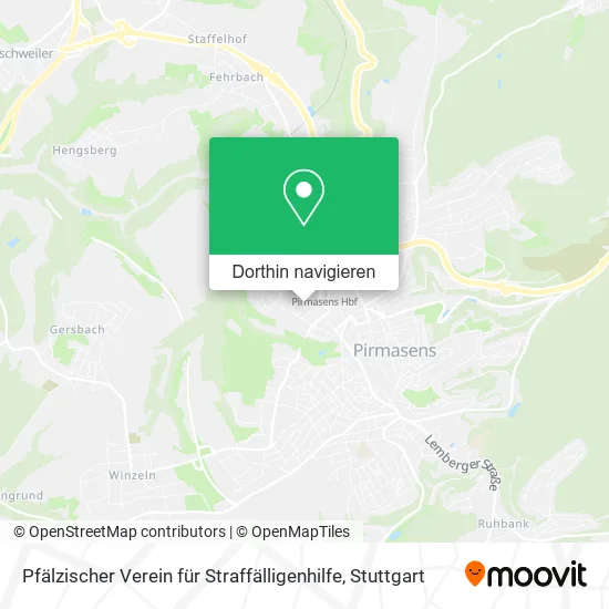 Pfälzischer Verein für Straffälligenhilfe Karte