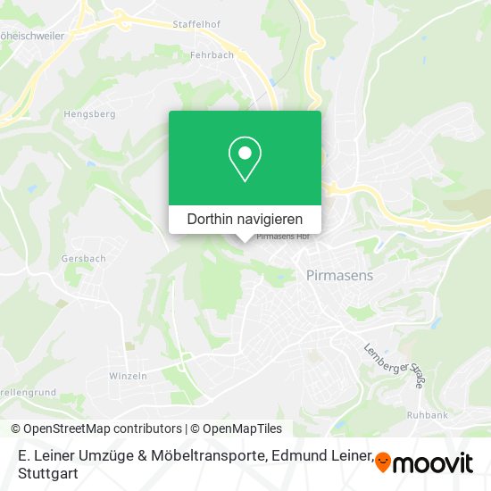 E. Leiner Umzüge & Möbeltransporte, Edmund Leiner Karte