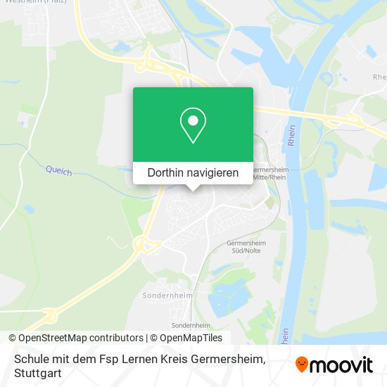 Schule mit dem Fsp Lernen Kreis Germersheim Karte