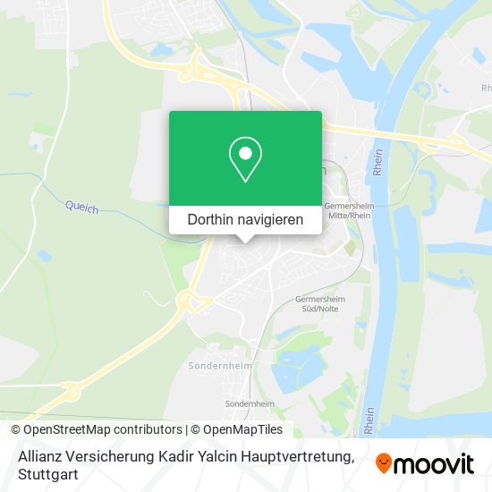 Allianz Versicherung Kadir Yalcin Hauptvertretung Karte