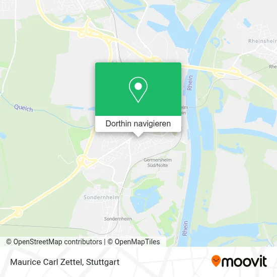 Maurice Carl Zettel Karte