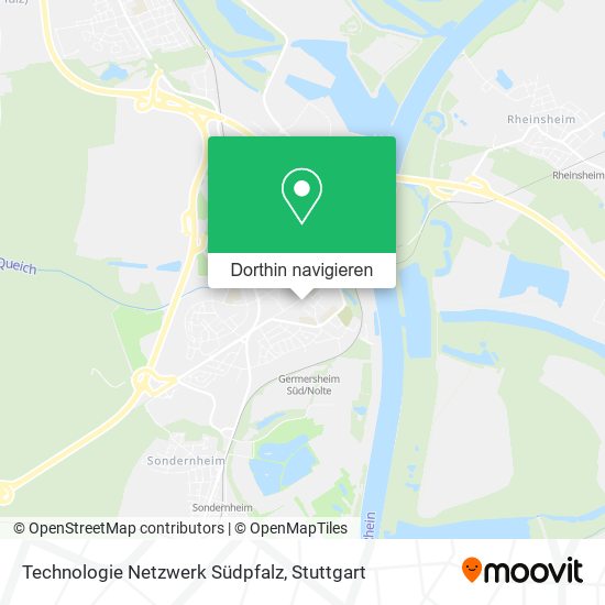 Technologie Netzwerk Südpfalz Karte
