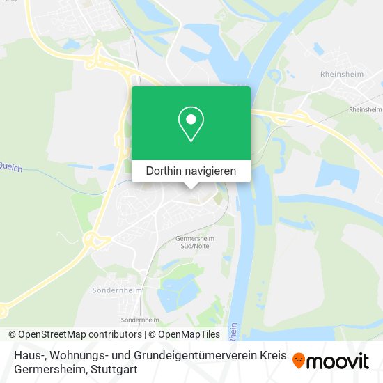 Haus-, Wohnungs- und Grundeigentümerverein Kreis Germersheim Karte