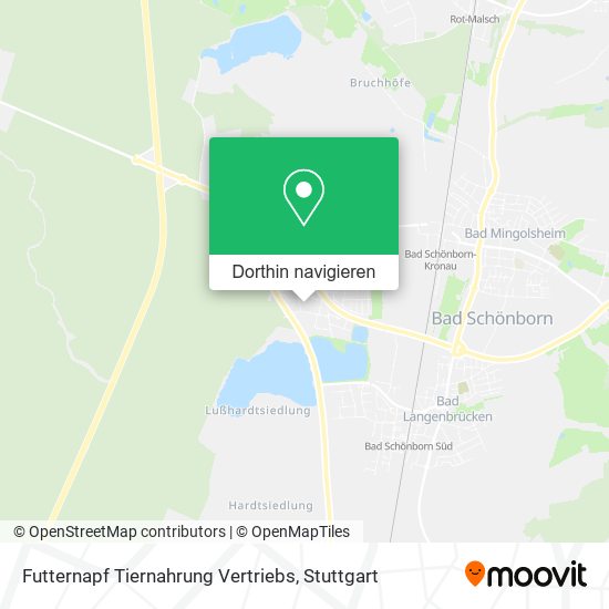 Futternapf Tiernahrung Vertriebs Karte