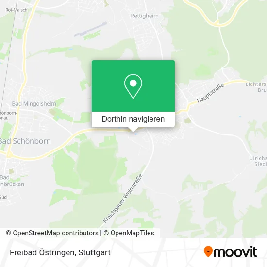 Freibad Östringen Karte