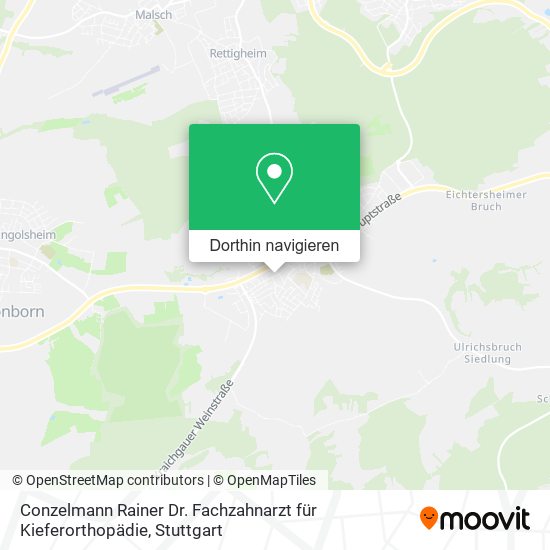 Conzelmann Rainer Dr. Fachzahnarzt für Kieferorthopädie Karte
