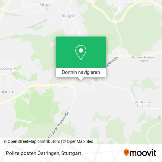 Polizeiposten Östringen Karte