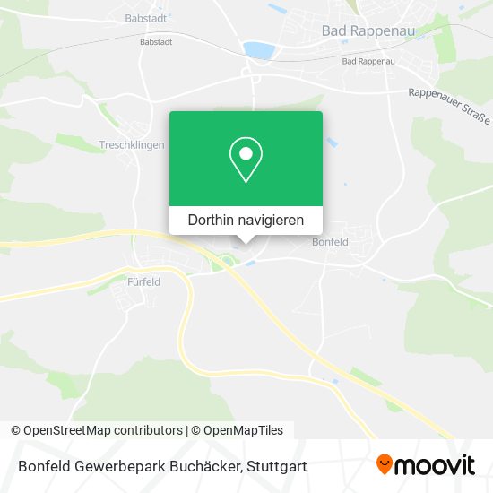 Bonfeld Gewerbepark Buchäcker Karte