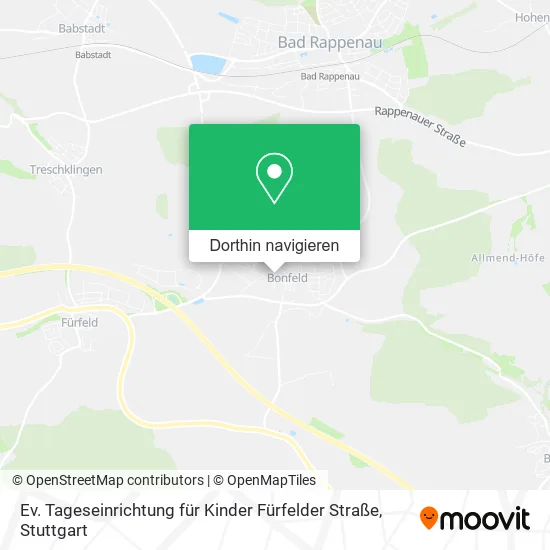 Ev. Tageseinrichtung für Kinder Fürfelder Straße Karte