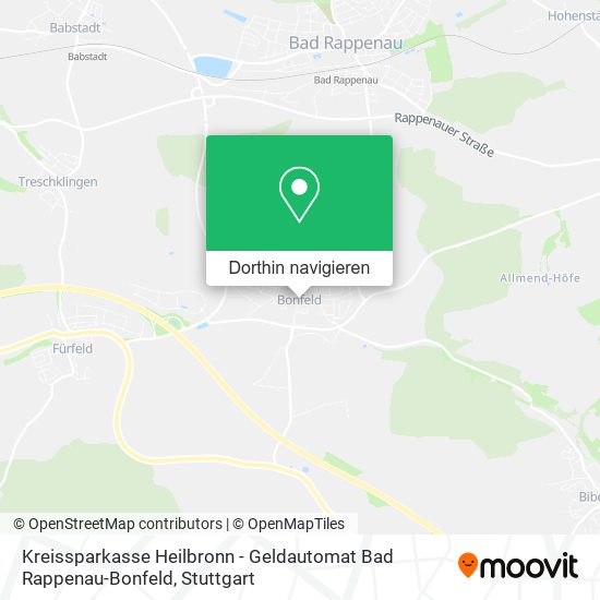 Kreissparkasse Heilbronn - Geldautomat Bad Rappenau-Bonfeld Karte