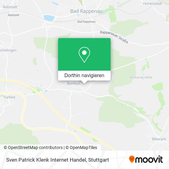 Sven Patrick Klenk Internet Handel Karte