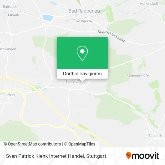 Sven Patrick Klenk Internet Handel Karte