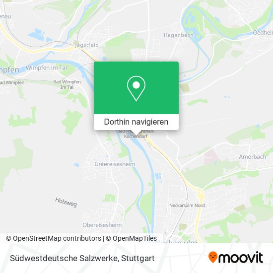 Südwestdeutsche Salzwerke Karte