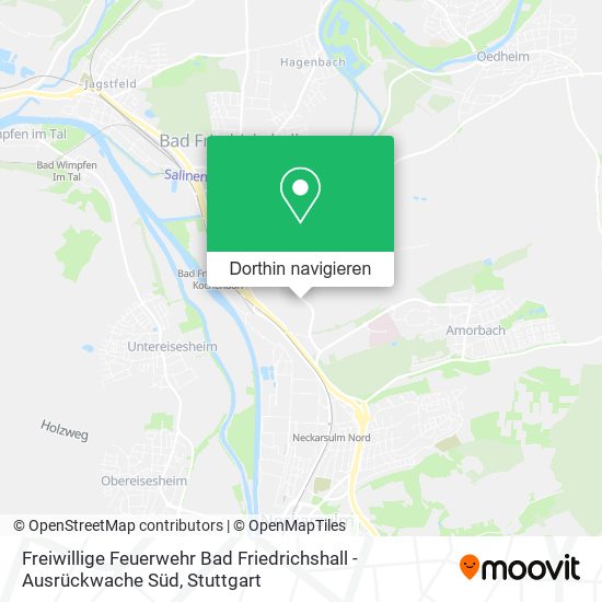 Freiwillige Feuerwehr Bad Friedrichshall - Ausrückwache Süd Karte