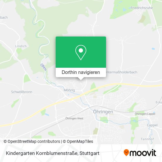 Kindergarten Kornblumenstraße Karte