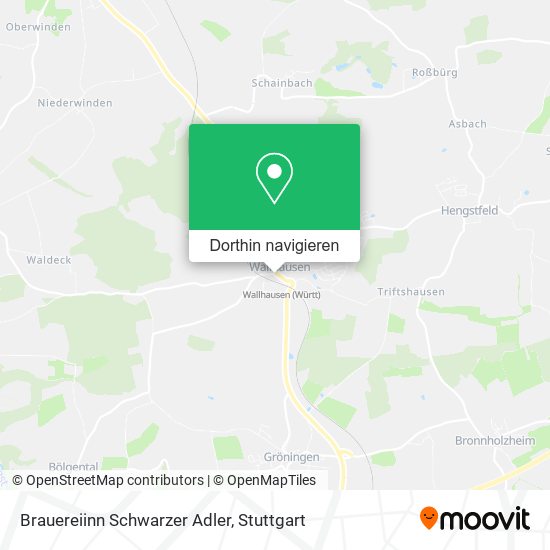 Brauereiinn Schwarzer Adler Karte