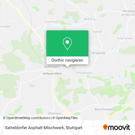 Satteldorfer Asphalt-Mischwerk Karte