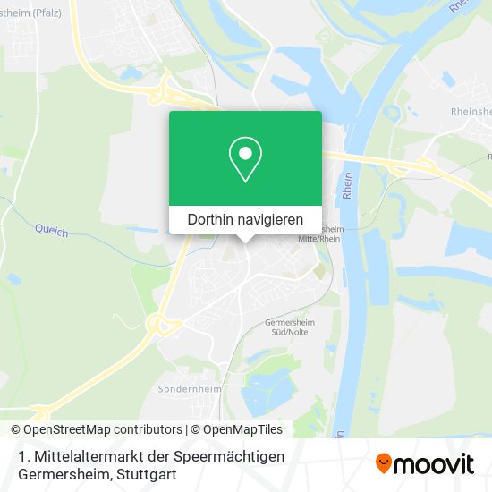 1. Mittelaltermarkt der Speermächtigen Germersheim Karte