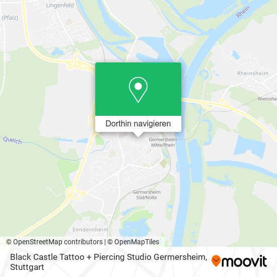 Black Castle Tattoo + Piercing Studio Germersheim Karte
