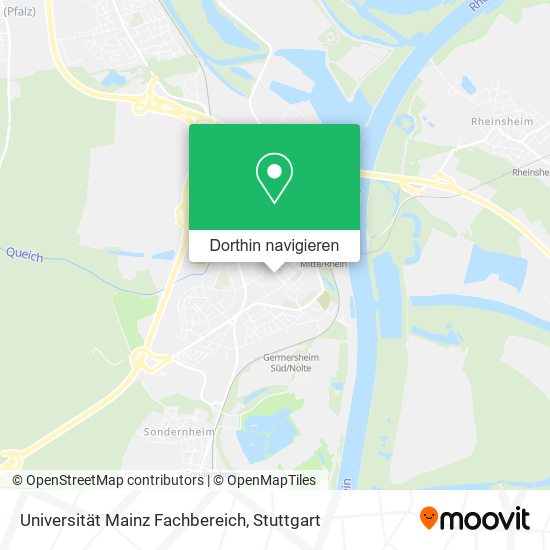 Universität Mainz Fachbereich Karte