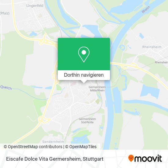 Eiscafe Dolce Vita Germersheim Karte