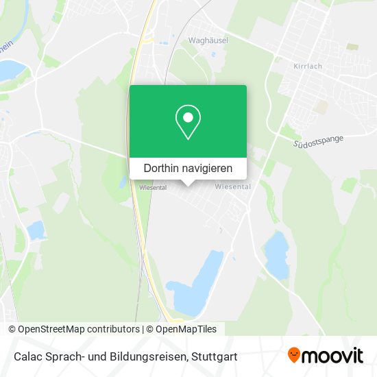 Calac Sprach- und Bildungsreisen Karte