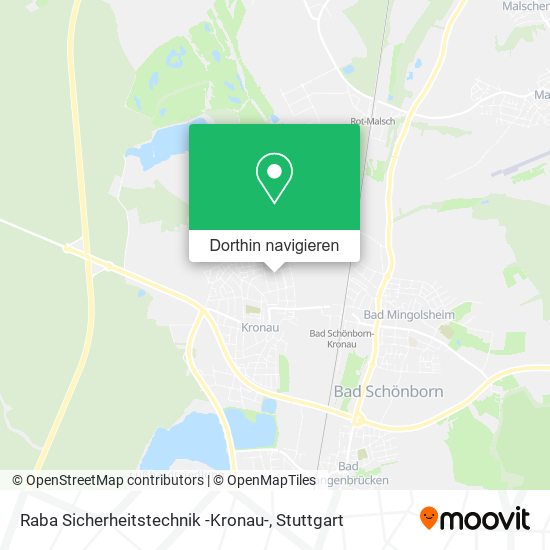 Raba Sicherheitstechnik -Kronau- Karte
