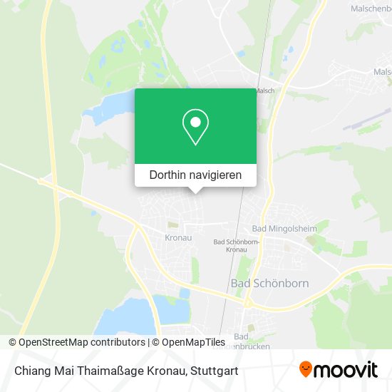 Chiang Mai Thaimaßage Kronau Karte