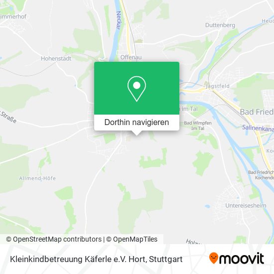 Kleinkindbetreuung Käferle e.V. Hort Karte