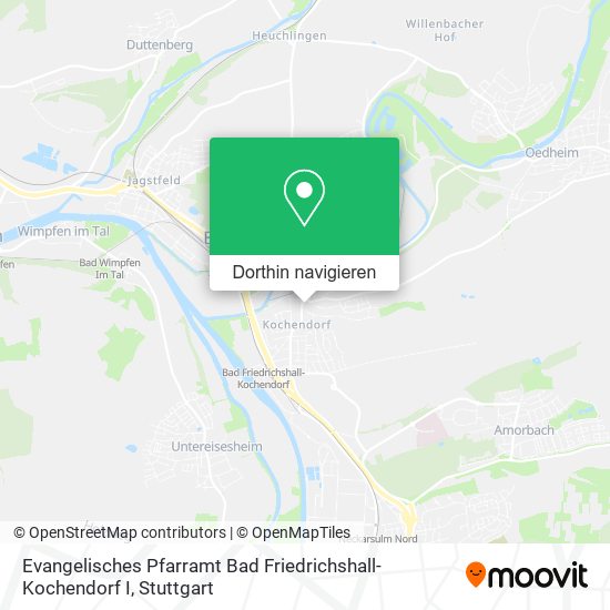 Evangelisches Pfarramt Bad Friedrichshall-Kochendorf I Karte