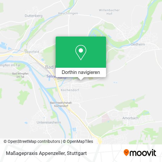 Maßagepraxis Appenzeller Karte