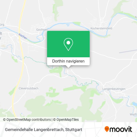 Gemeindehalle Langenbrettach Karte