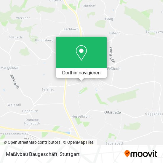 Maßivbau Baugeschäft Karte