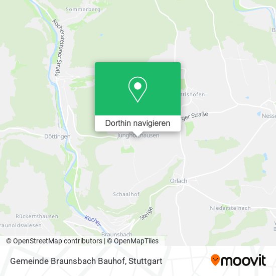 Gemeinde Braunsbach Bauhof Karte