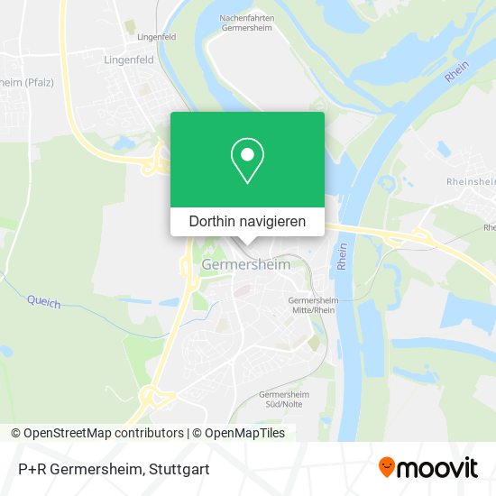 P+R Germersheim Karte