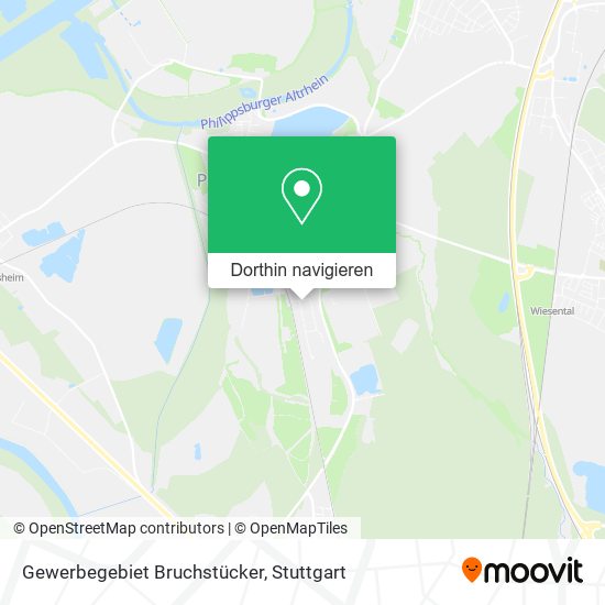 Gewerbegebiet Bruchstücker Karte