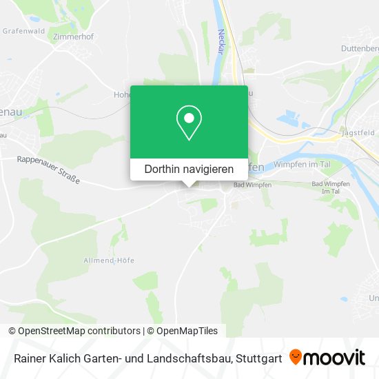 Rainer Kalich Garten- und Landschaftsbau Karte