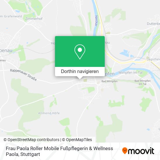 Frau Paola Roller Mobile Fußpflegerin & Wellness Paola Karte